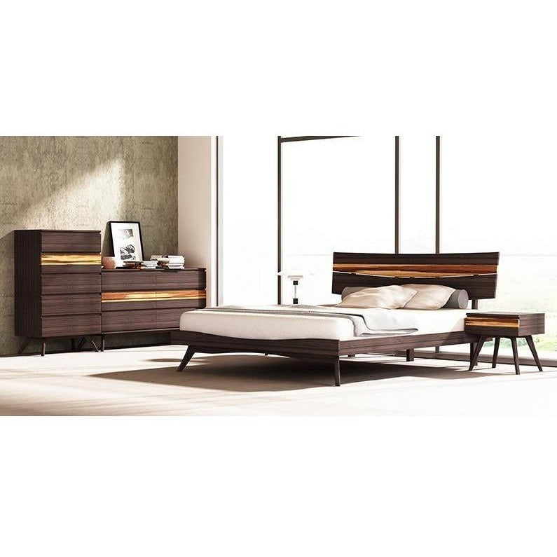 5pc Greenington Azara Modern Bamboo Platform California King Bedroom Set (Includes: 1 California King Bed, 2 Nightstands, 2 Dressers)-Minimal & Modern