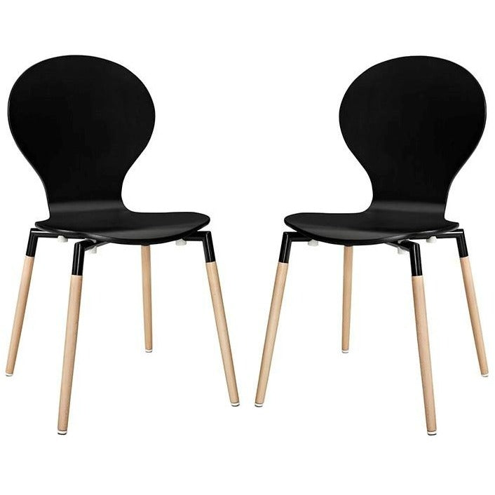 Modway Furniture Modern Path Dining Chair Set of 2-Minimal & Modern