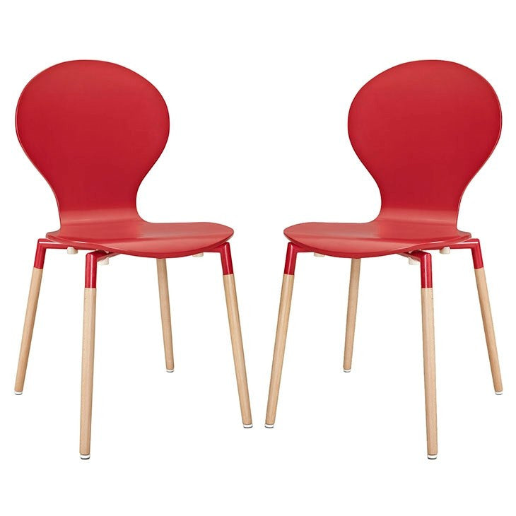 Modway Furniture Modern Path Dining Chair Set of 2-Minimal & Modern