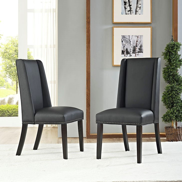 Modway Furniture Modern Baron Vinyl Dining Chair-Minimal & Modern