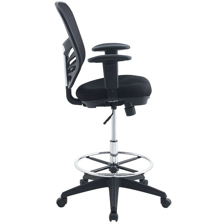 Modway Furniture Modern Articulate Drafting Stool in Black EEI-2289-BLK-Minimal & Modern