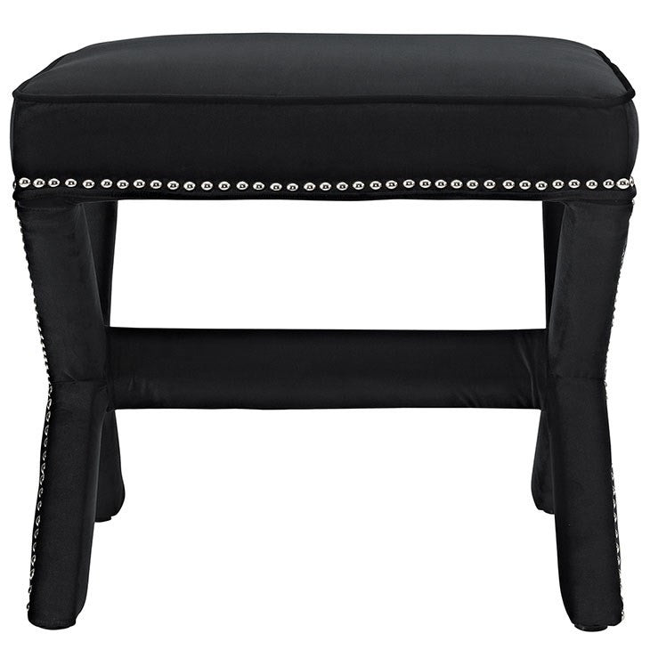 Modway Furniture Modern Rivet Bench In Black EEI-2324-BLK-Minimal & Modern