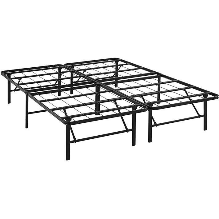 Modway Furniture Modern Horizon Queen Stainless Steel Bed Frame-Minimal & Modern