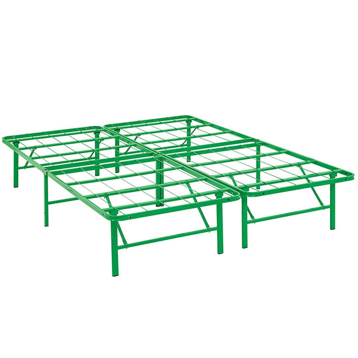 Modway Furniture Modern Horizon Queen Stainless Steel Bed Frame-Minimal & Modern