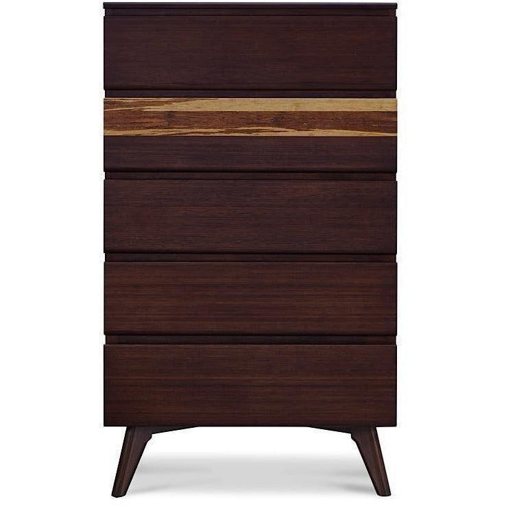 Greenington Azara Modern Bamboo Five Drawer Dresser Chest-Minimal & Modern