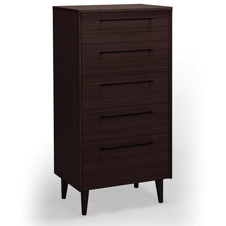 Greenington Sienna Modern Bamboo Five Drawer Chest Dresser-Minimal & Modern