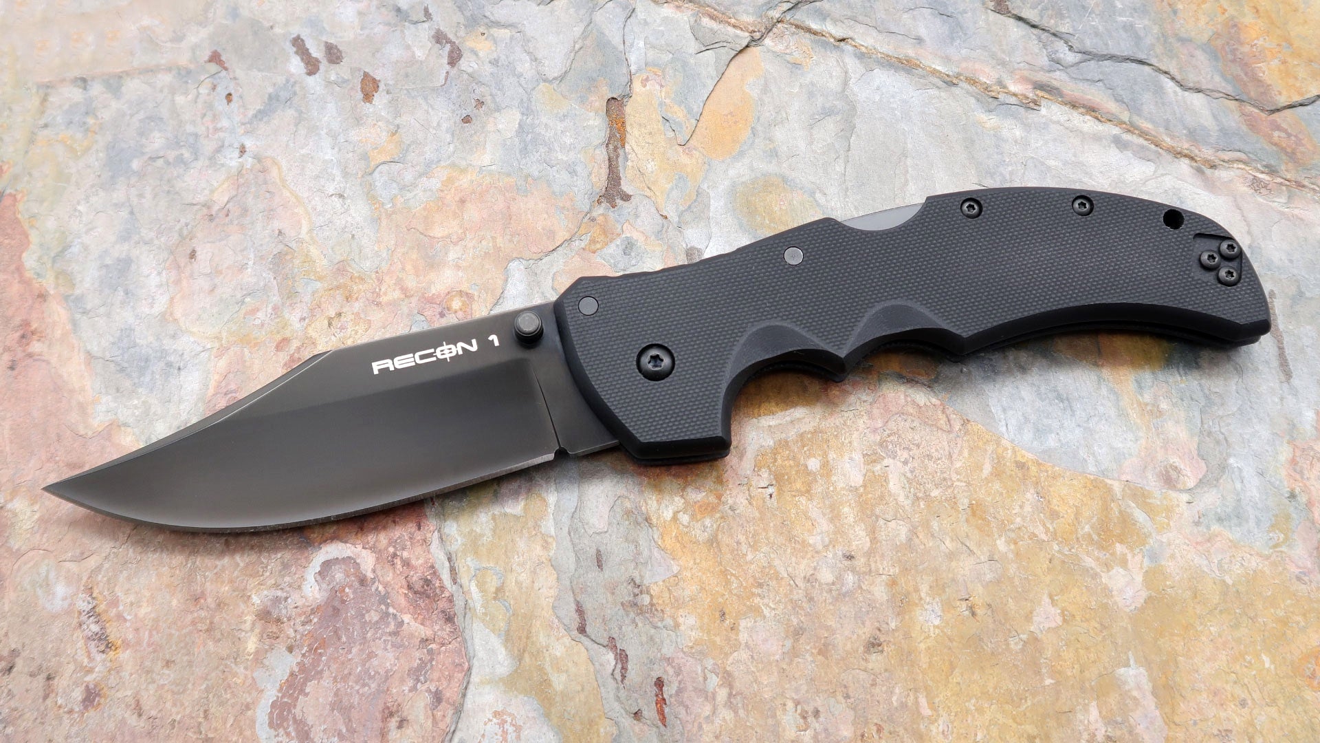 Recon 1 Clip Point, Black S35VN Blade 27BC