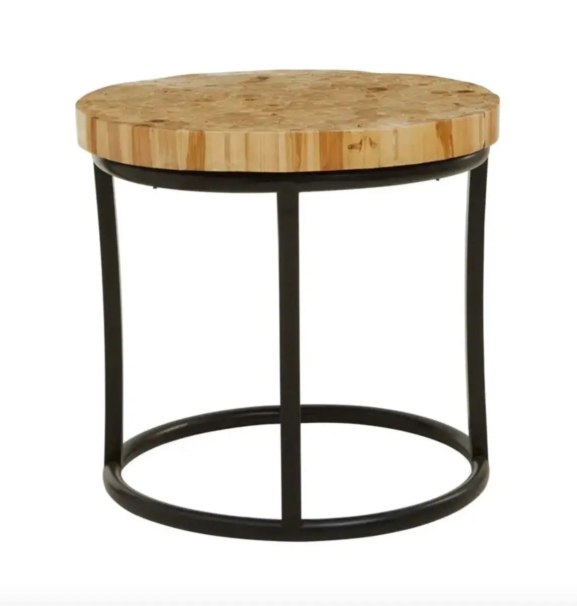 Malang Round Table With Iron Frame House of Fleur