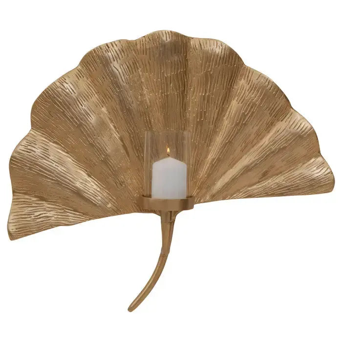 PRATO GINKGO LARGE WALL SCONCE House of Fleur