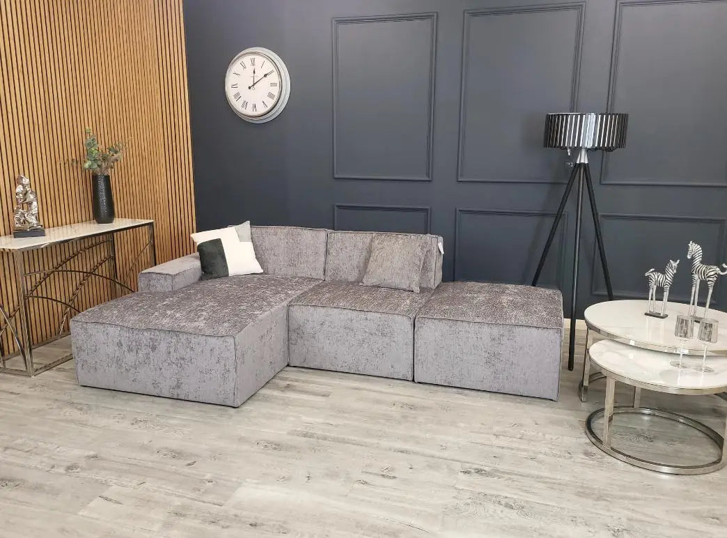 Soho Modular Sofa - Corner Combination- Scan QR To Apply For 12 Months 0% APR Finance House of Fleur