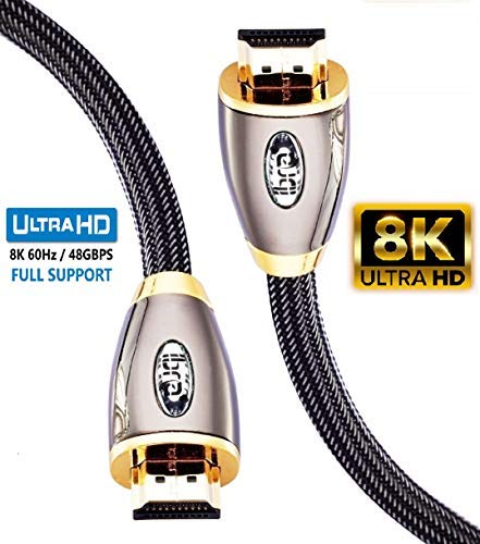 IBRA Red 2.1 HDMI Cable 1M - UHD 8K HDMI (4K@60Hz) Ready - 48Gbps