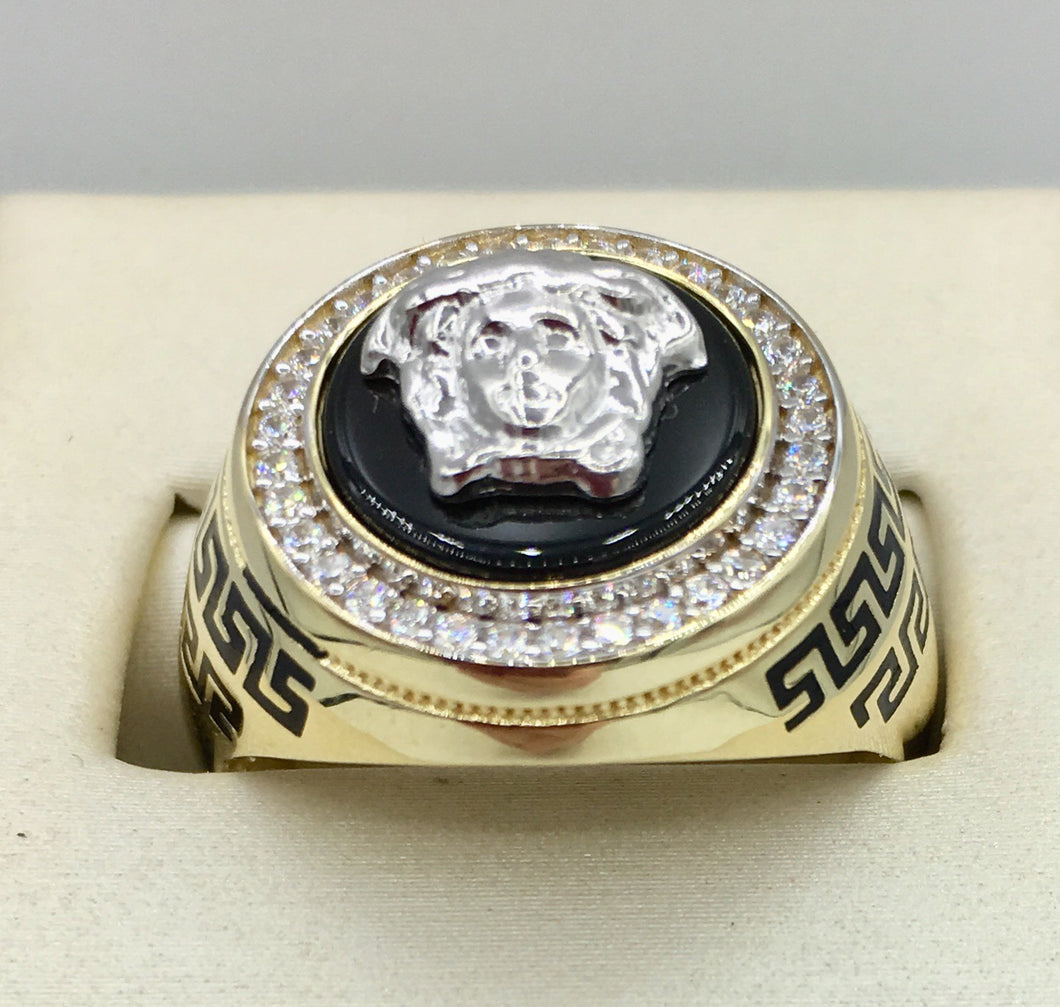 10k versace ring