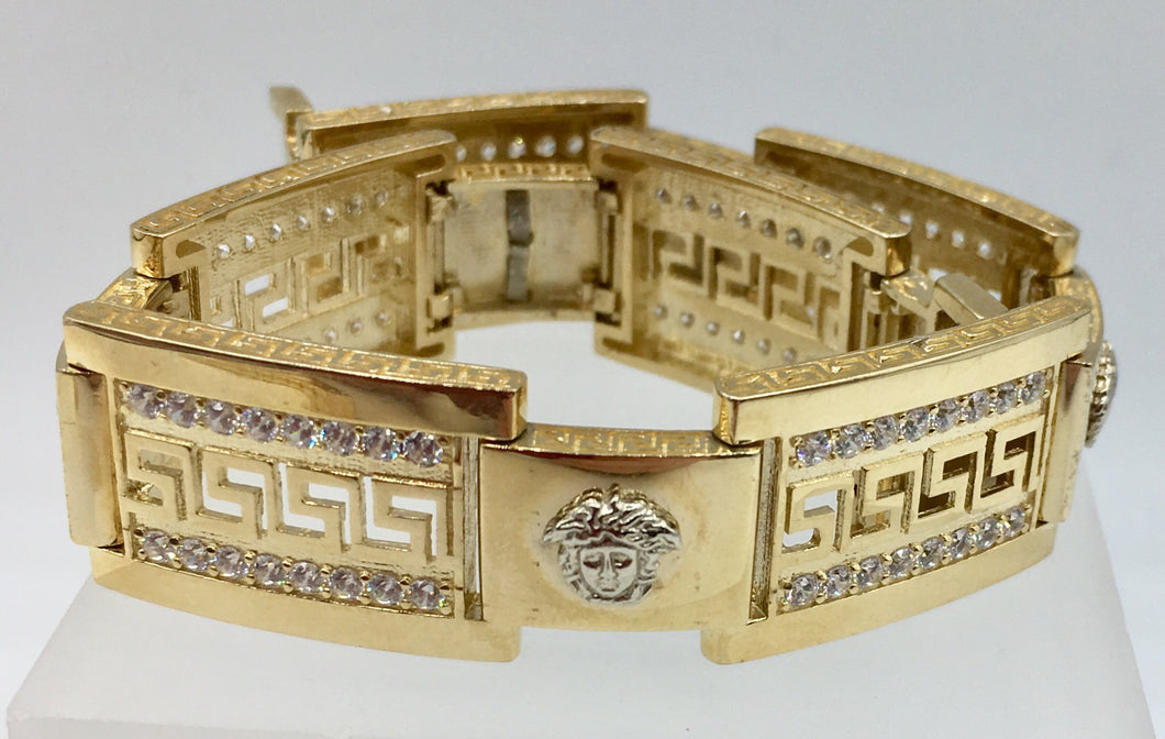 versace bracelet mens gold