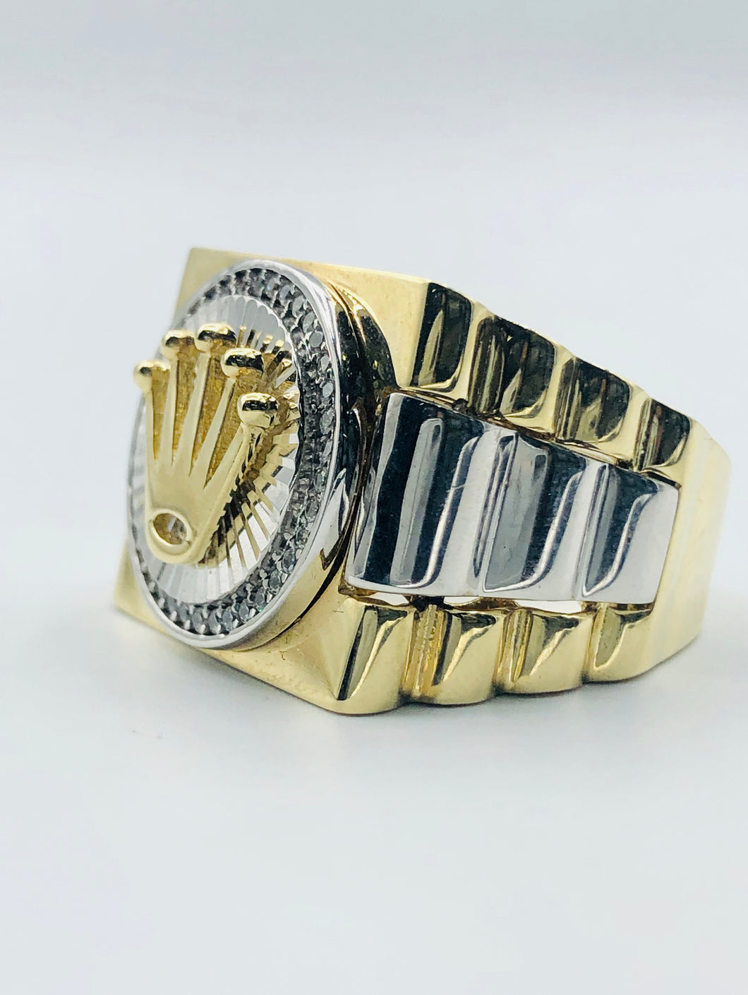 Men's 10kt Yellow Gold And White Gold 