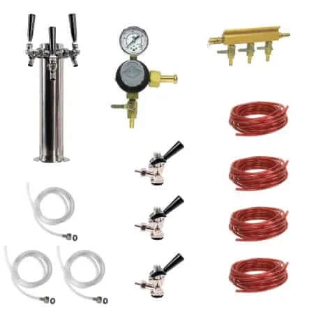 Kegerator Tower Conversion Kit for Triple Tap Configuration