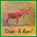 Dear oh Deer Xmas cards designed by Jacqueline Hammond for SmartDeco https://www.smartdecostyle.com/ Shareable Content Copyright©2014 Jacqueline Hammond