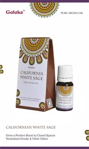 Billede af Californian White Sage duftolie, 10ml - Goloka