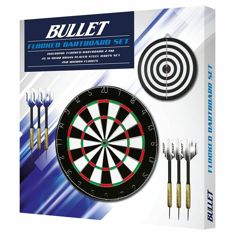 Se Bullet Dart 2 cm Flocked Dartboard sæt - Gymstick hos Sportnordica.dk