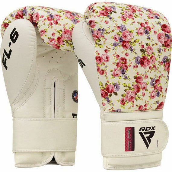 Billede af FL6 Floral Boxing Gloves, White - RDX Sports