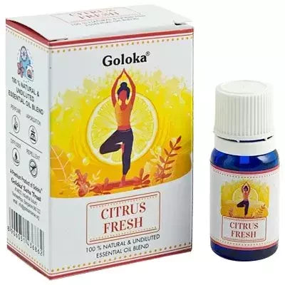 Billede af Æterisk olieblanding, citrusfrisk, 10 ml - Goloka