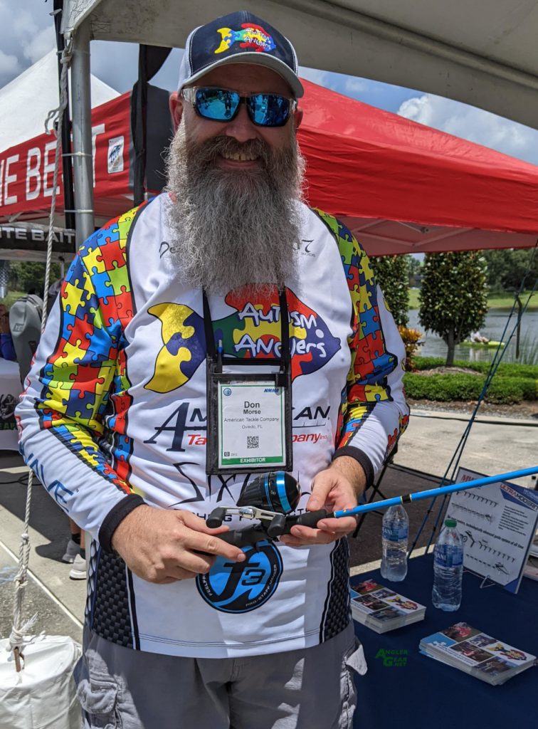 Don Morse representing Autism Anglers at a fishing tournament