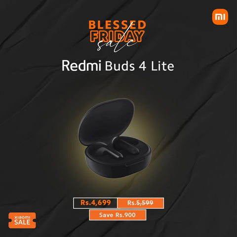 Redmi Buds 4 lite on Blessed Friday sale at Xiaomisale.com