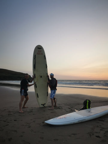 Brendon and Noah SUP Sennen to Torquay