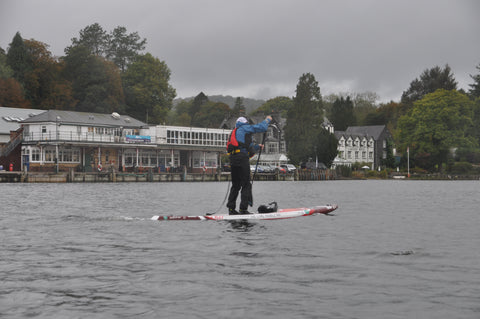 The start of SUP paddle Windermere Brendon Prince