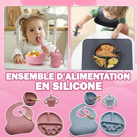 assiette bébé silicone