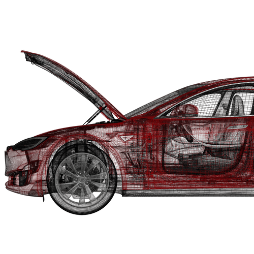 Tesla Model 3: Elektrisch betriebener Kofferraum, automatische Heckklappe  V.4 (optionaler Fußsensor) - Plugear