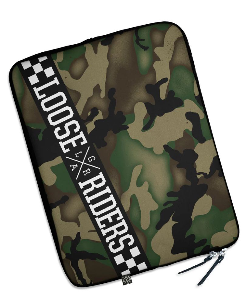 Loose Riders Laptop Sleeve Forest Camo 15 inch 15"