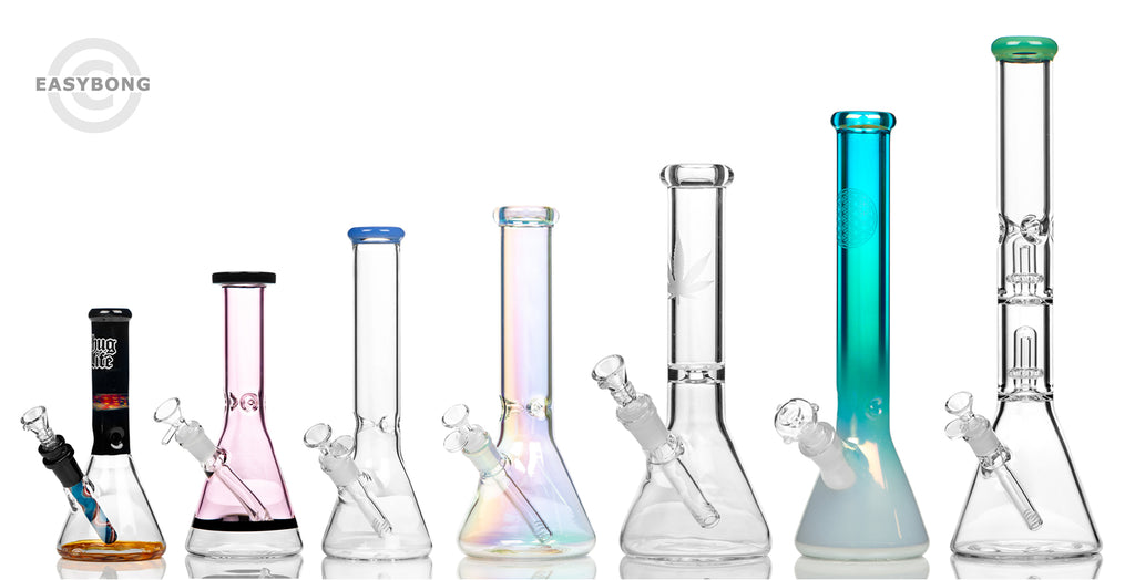 Glass beaker bong size differences