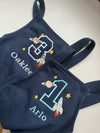 Personalised Birthday Fleece Dungarees