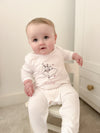 Personalised New Baby Bunny Rompersuit