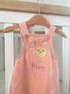 Personalised Birthday Fleece Dungarees