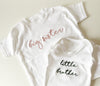 Embroidered "Big / Little Brother / Sister" T-Shirt / Vest