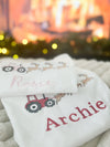 Personalised Christmas Tractor T-Shirt