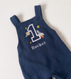 Personalised Birthday Fleece Dungarees