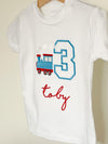 Personalised Embroidered Train T-Shirt