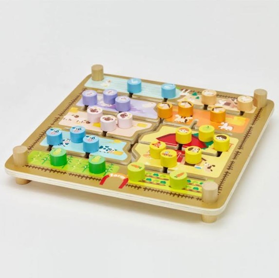 Puzzle educativo de madera