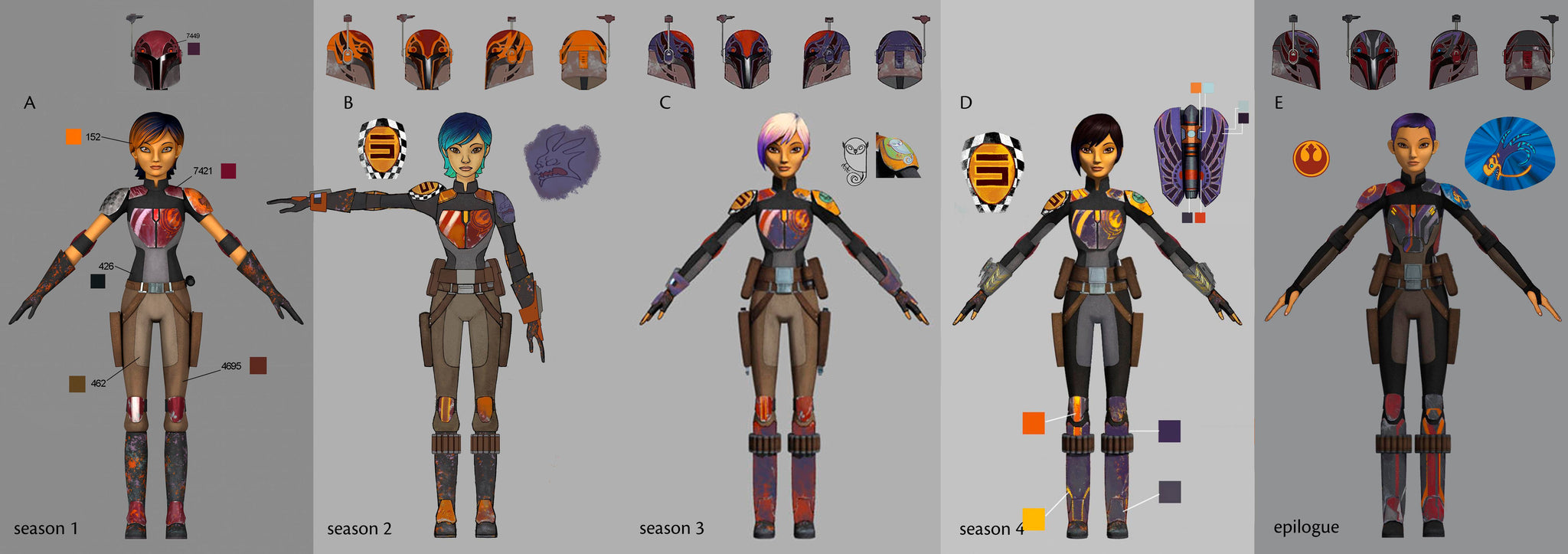 Season 4 Sabine Wren Costume Kit Darth Cleavage 