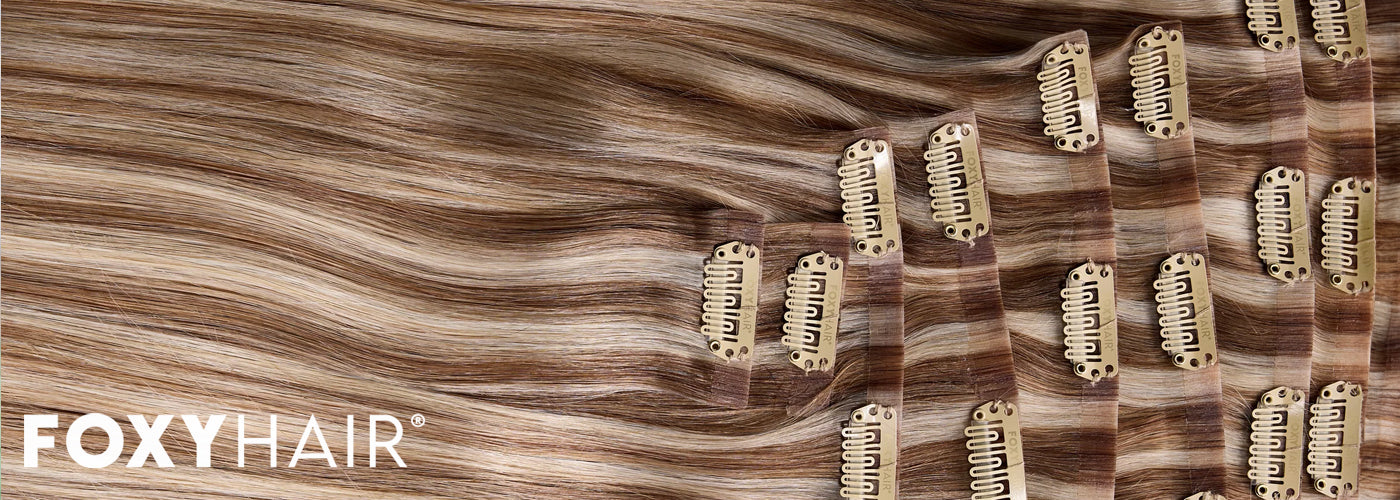 Comparison of half head and full head clip-in hair extensions