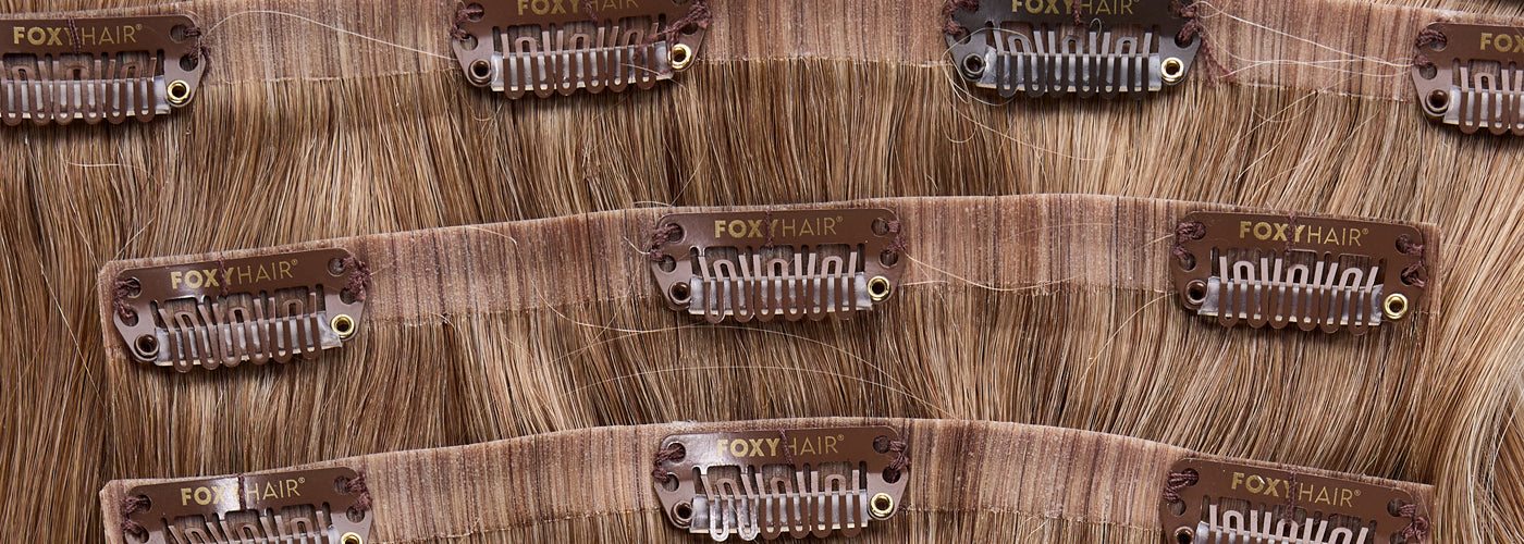Clip-in hair extensions for extra volume