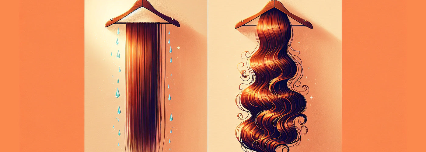 Air drying vs. blow drying hair extensions