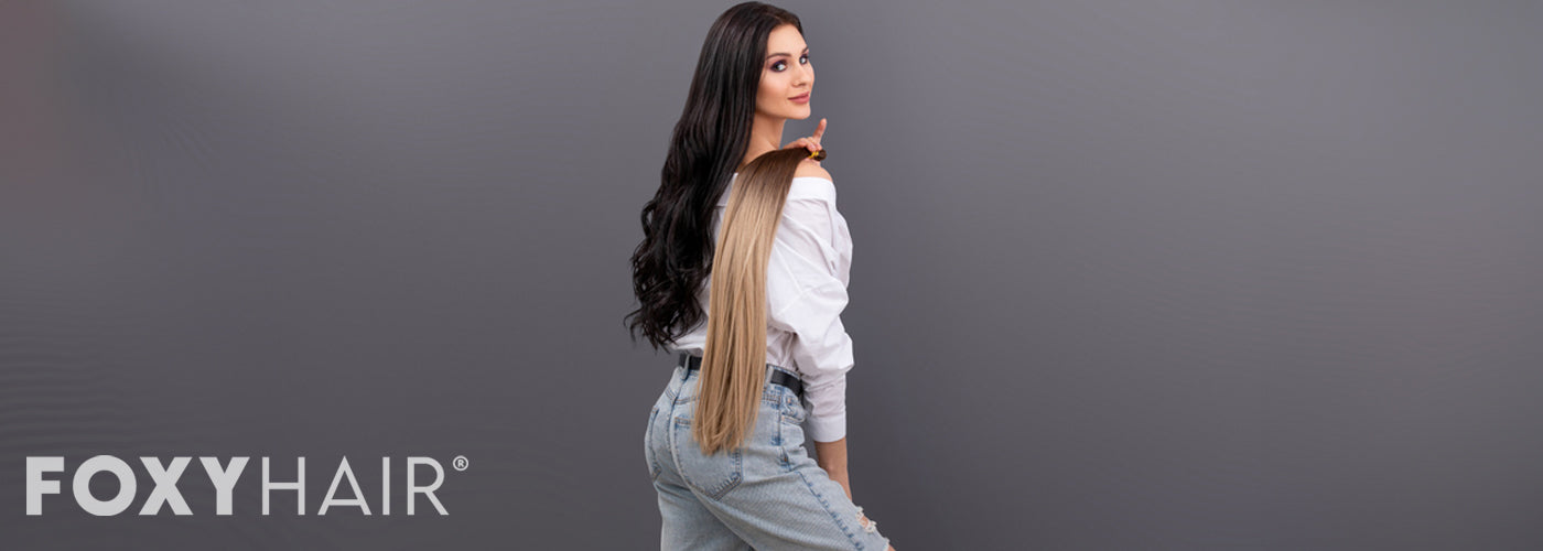 Real-life transformations with balayage clip-in hair extensions