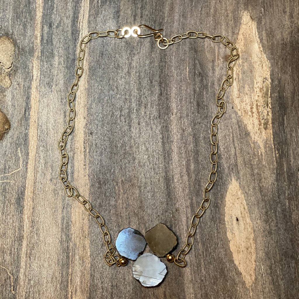 14K GF Australian Moonstone Choker