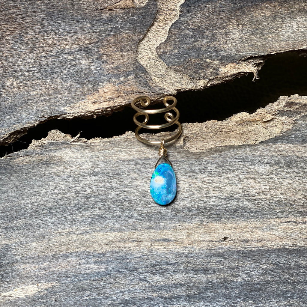 14K GF Boulder Opal Ear Cuff