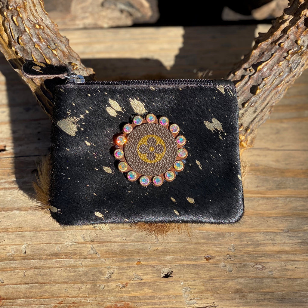 Gypsy LV Keychain Card Wallet Gold