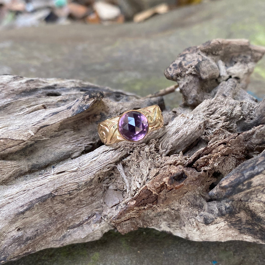 14K Light Amethyst Ring