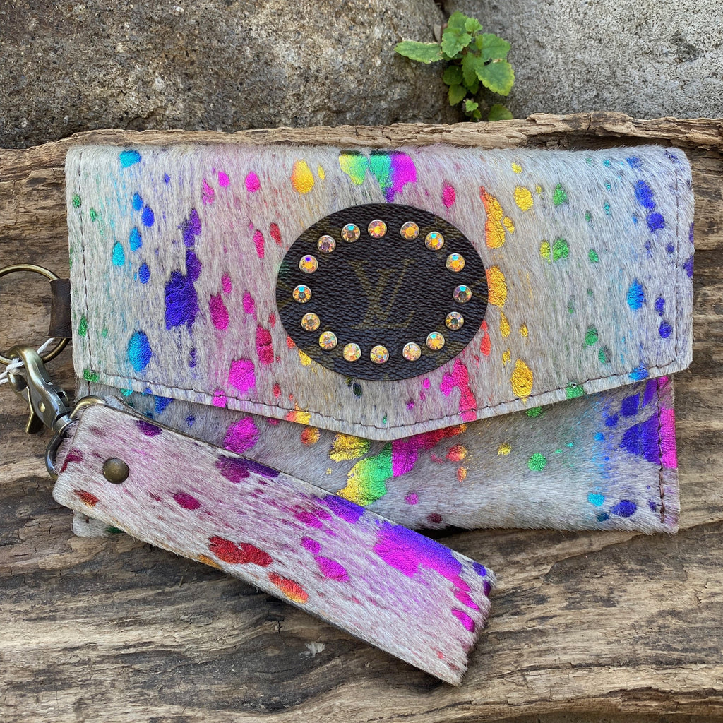 Keep It Gypsy Upcycled LV card wallet